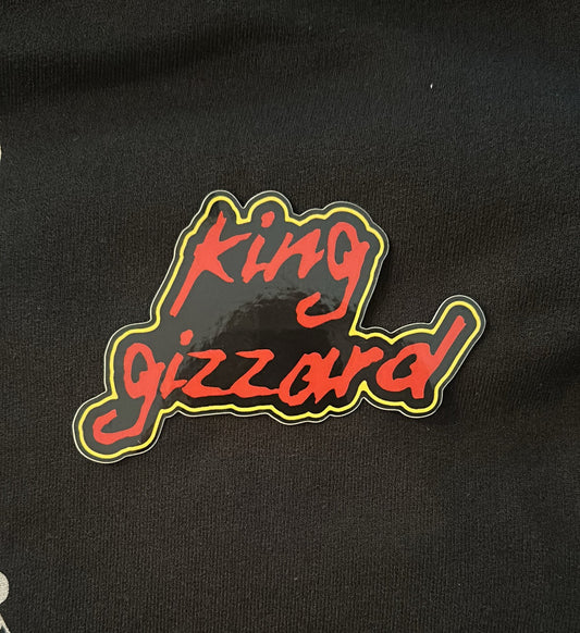 King gizzard Europe rave stickers