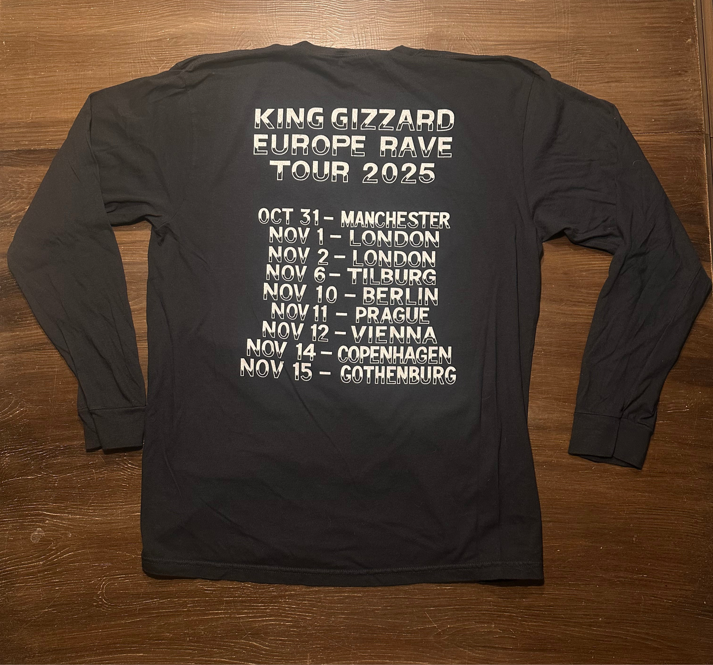 King Gizzard Europe Rave Shirt